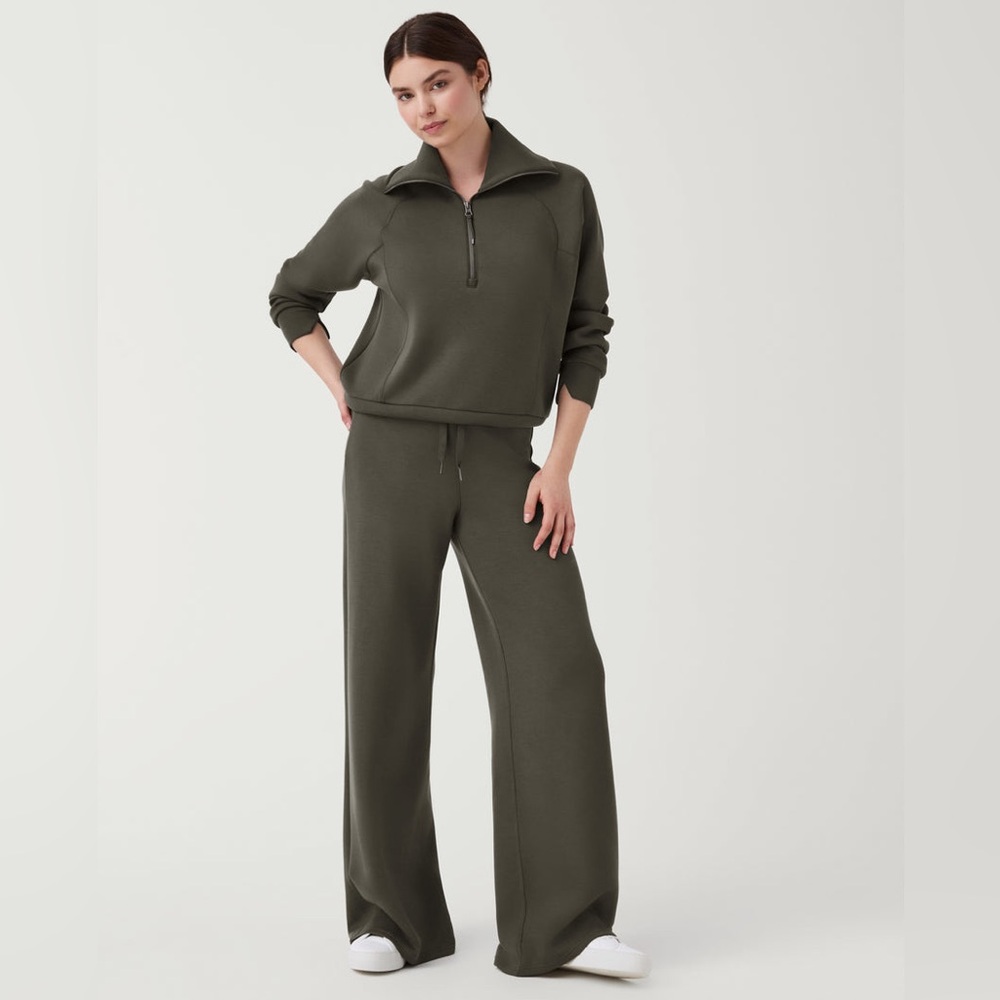 Brand new with tags SPANX AirEssentials Half Zip and AirEssentials Wide Leg Pant